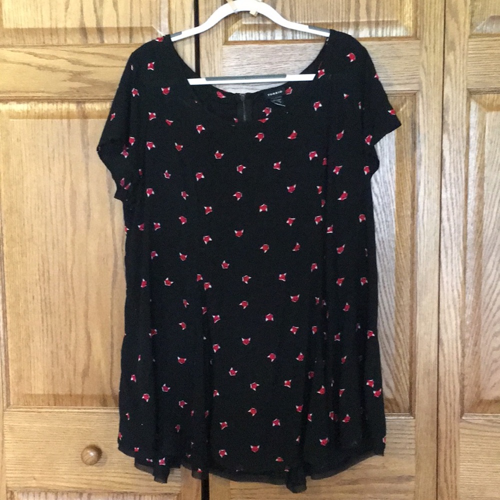 Fox print Torrid blouse